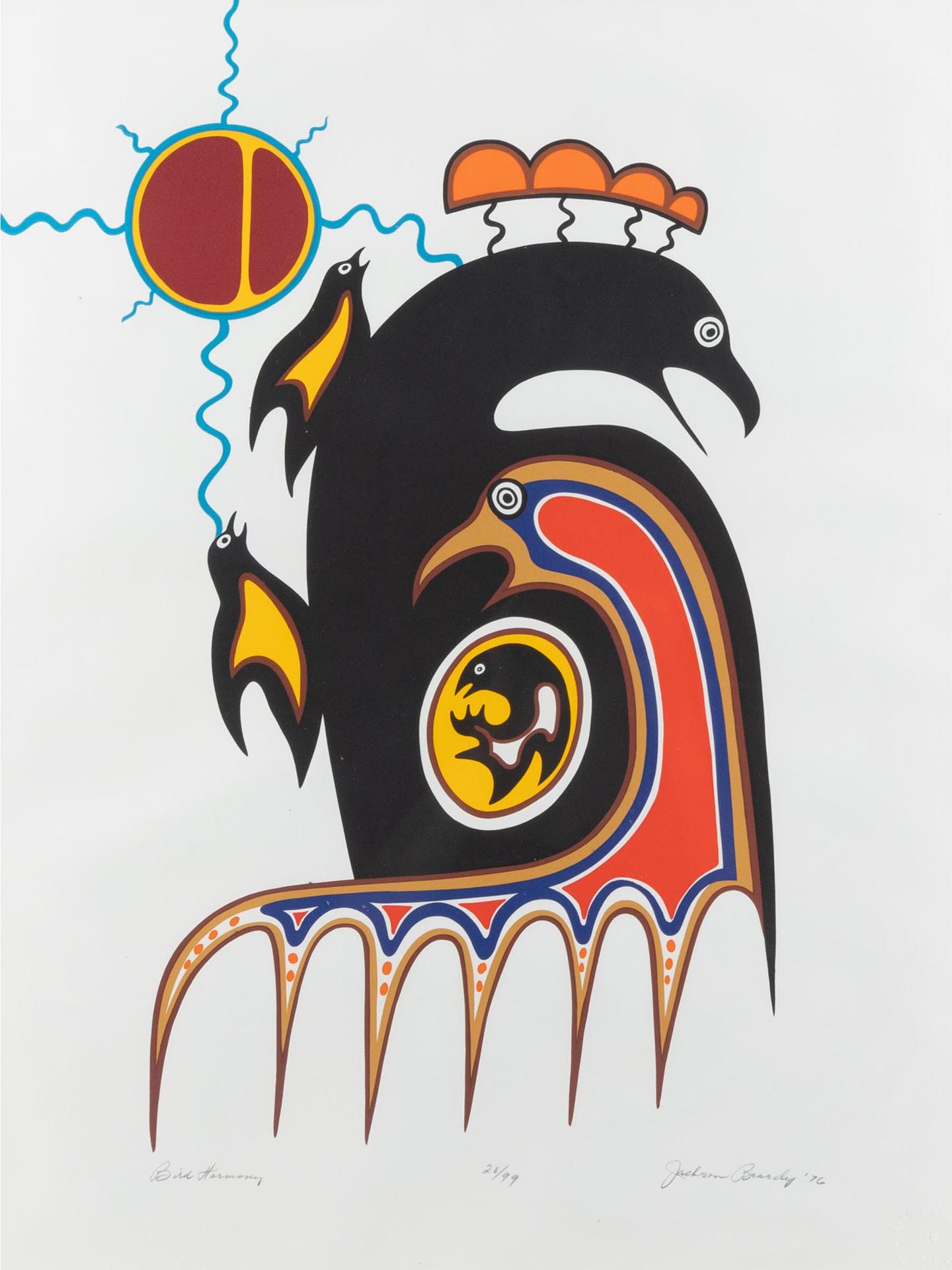 Jackson Beardy (1944-1984) - Bird Harmony, 1976