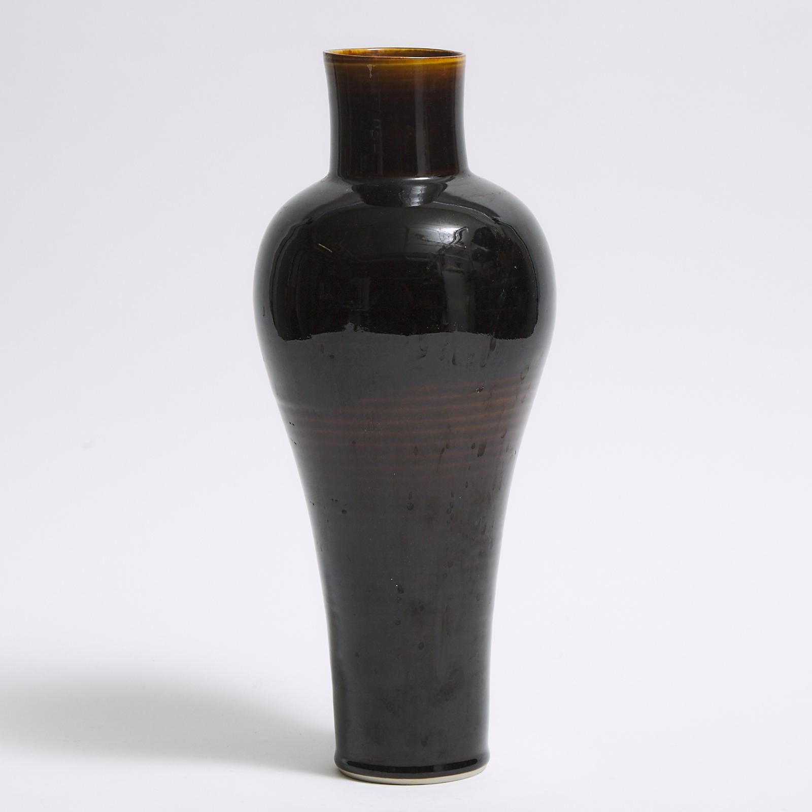 Harlan House (1943) - Brown Glazed Vase, 1976