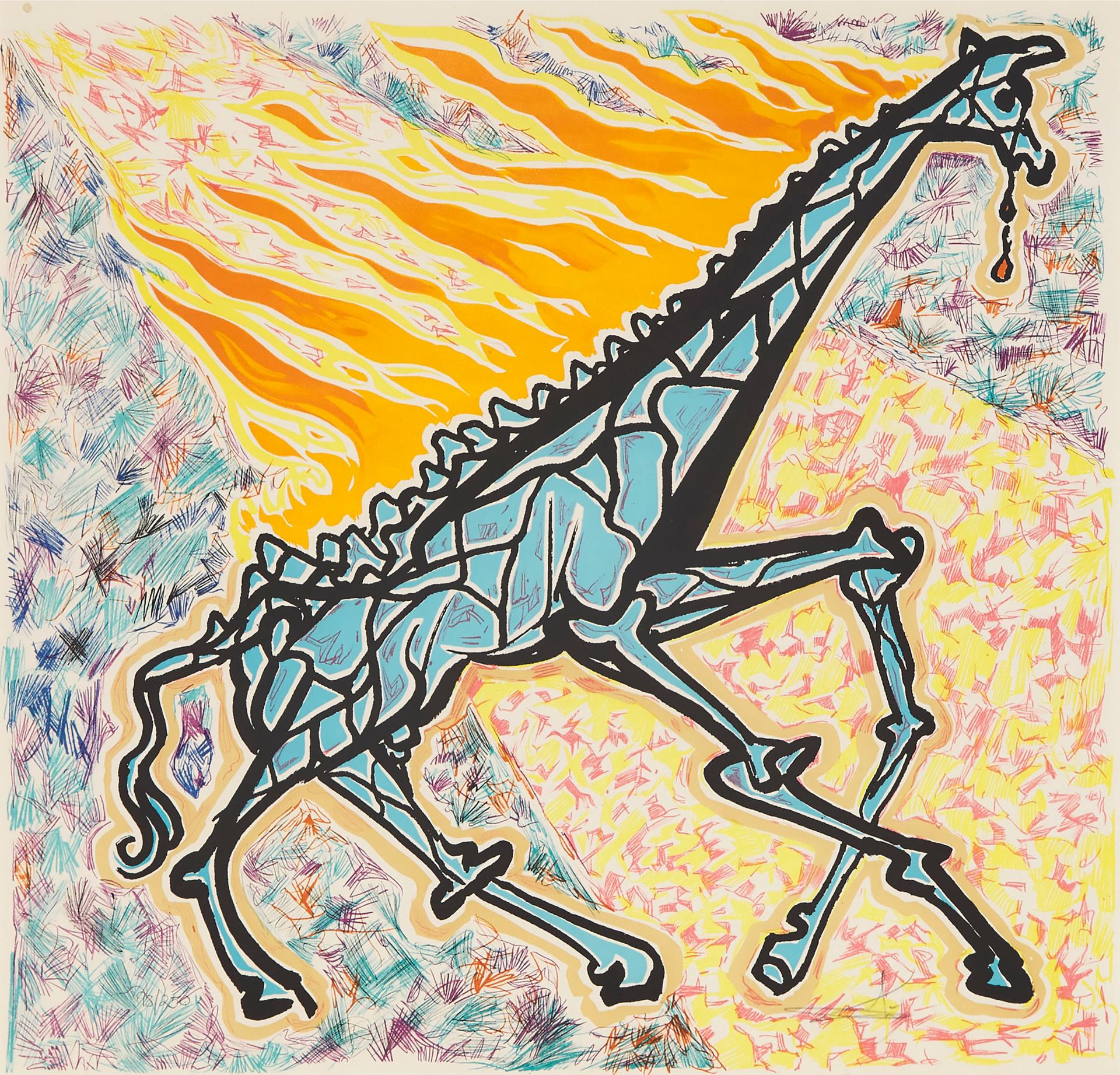 Salvador Dalí (1904-1989) - Le Girafe En Feu, From La Jungle Humaine, 1976 [f. 76-2a]
