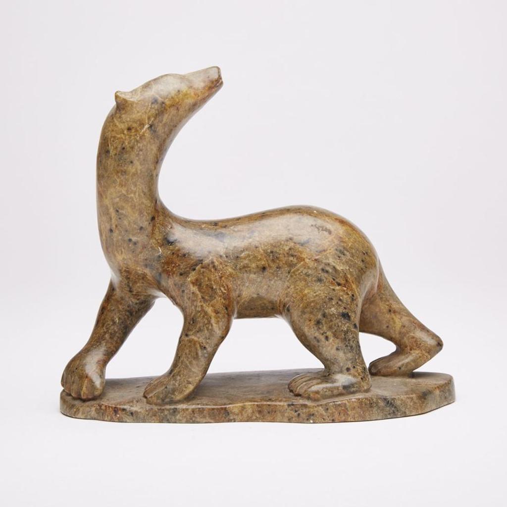 Enook Manomie (1941-2006) - Polar Bear Looking Back