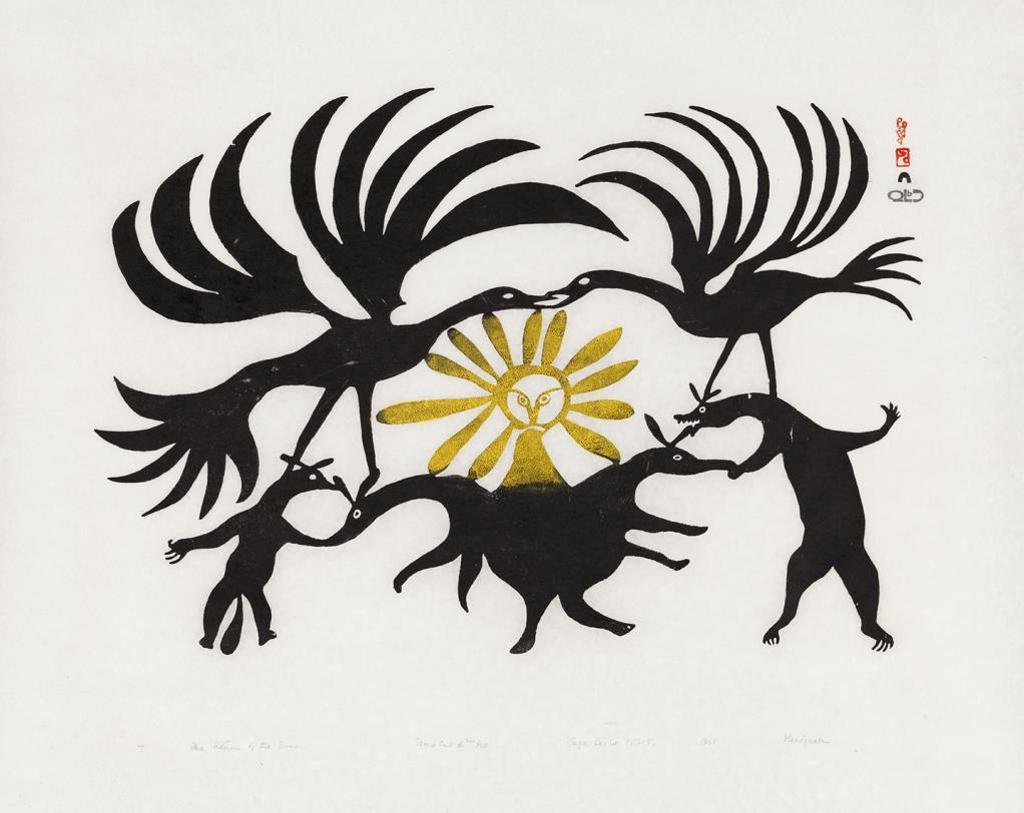 Kenojuak Ashevak (1927-2013) - The Return of the Sun