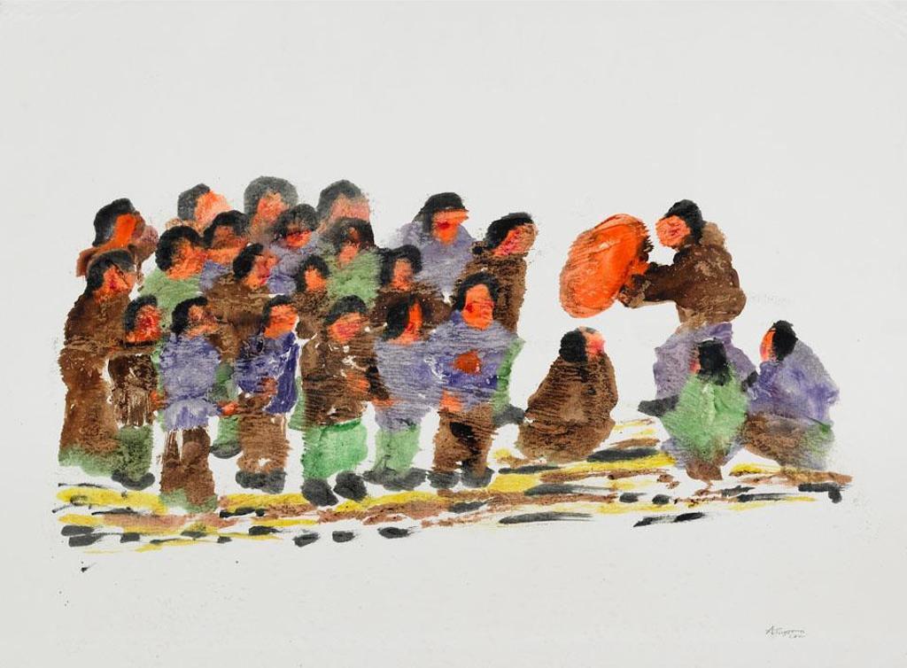 Armand Tagoona (1926-1991) - Untitled (Drum Dancing Group)