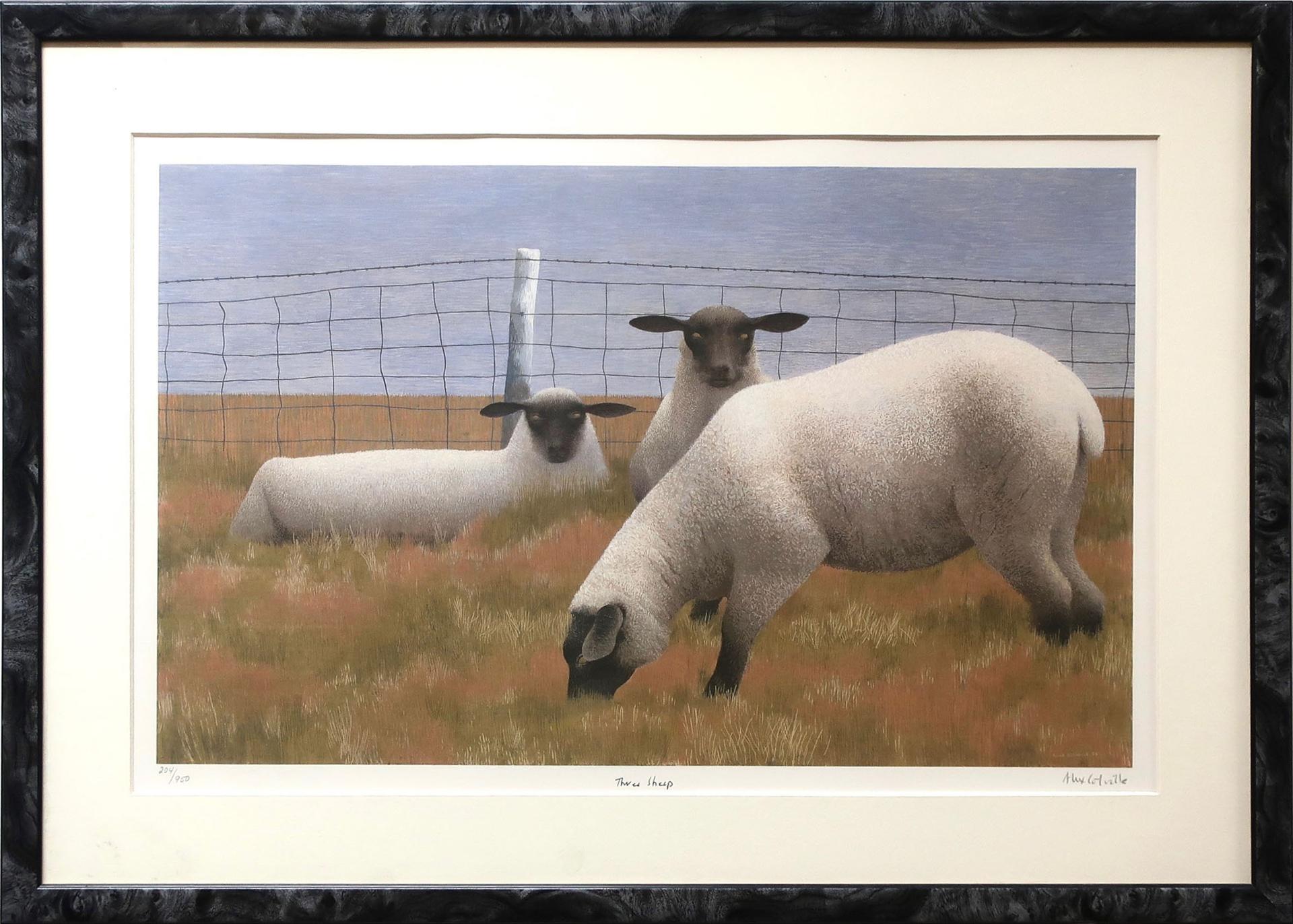 Alex Colville - Three Sheep