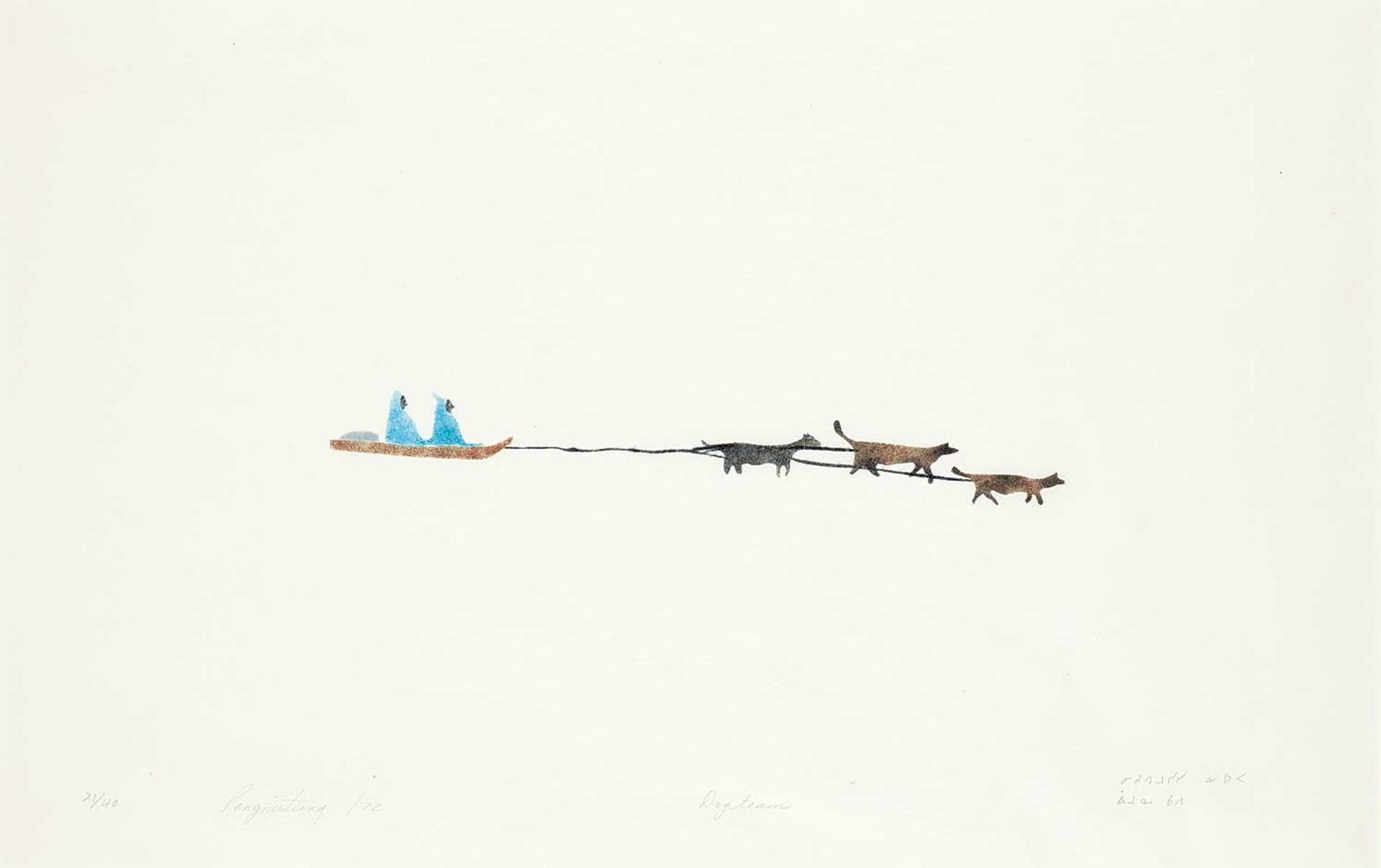 Nicodemus Nowyook (1902-1985) - Dog Team  #21/40