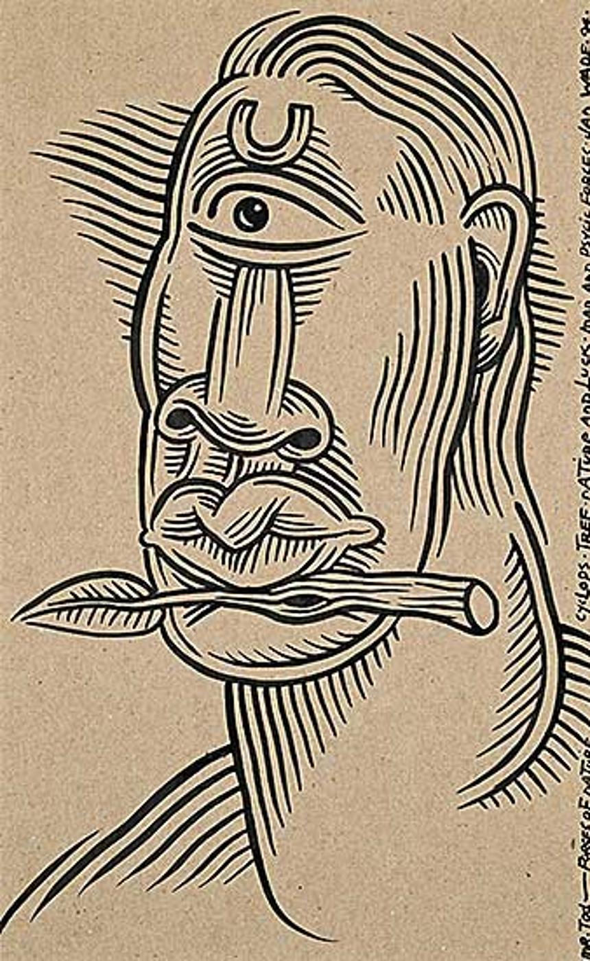Jan Wade (1952) - Cyclops, Tree, Nature and Luck - Man and Psychic Forces