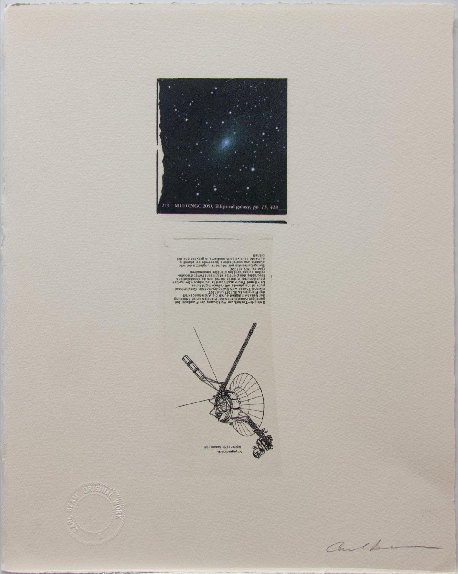 Carl Beam (1943-2005) - Elliptical Galaxy (Voyager-Sonde)