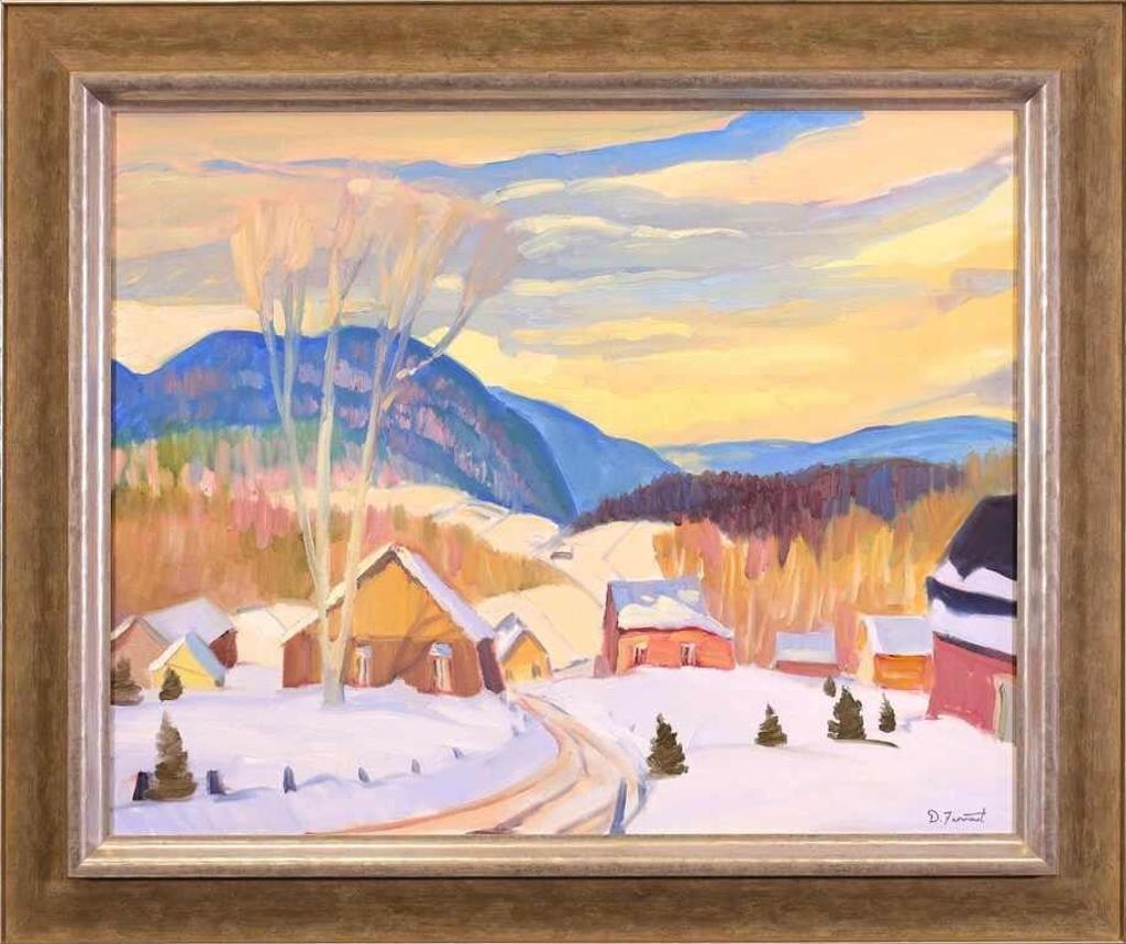 Daniel Froment (1959) - Untitled, Winter Landscape - Charlevoix Township