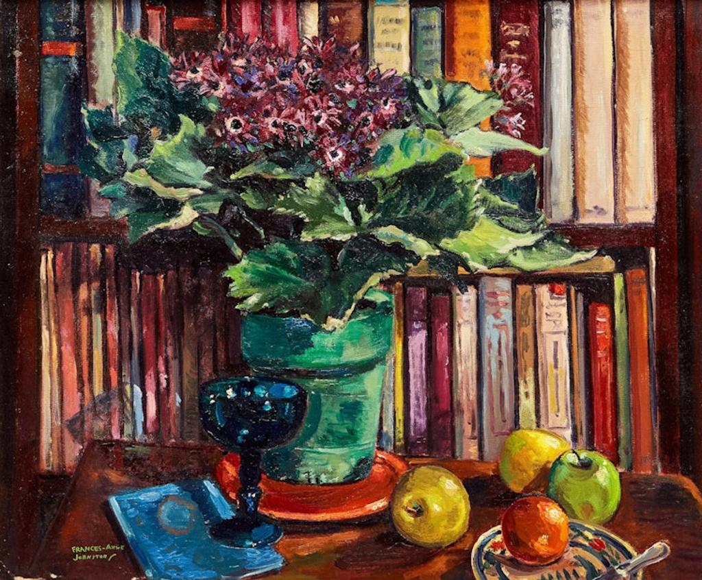 Frances Anne Johnston (1910-1987) - Cineraria and Books