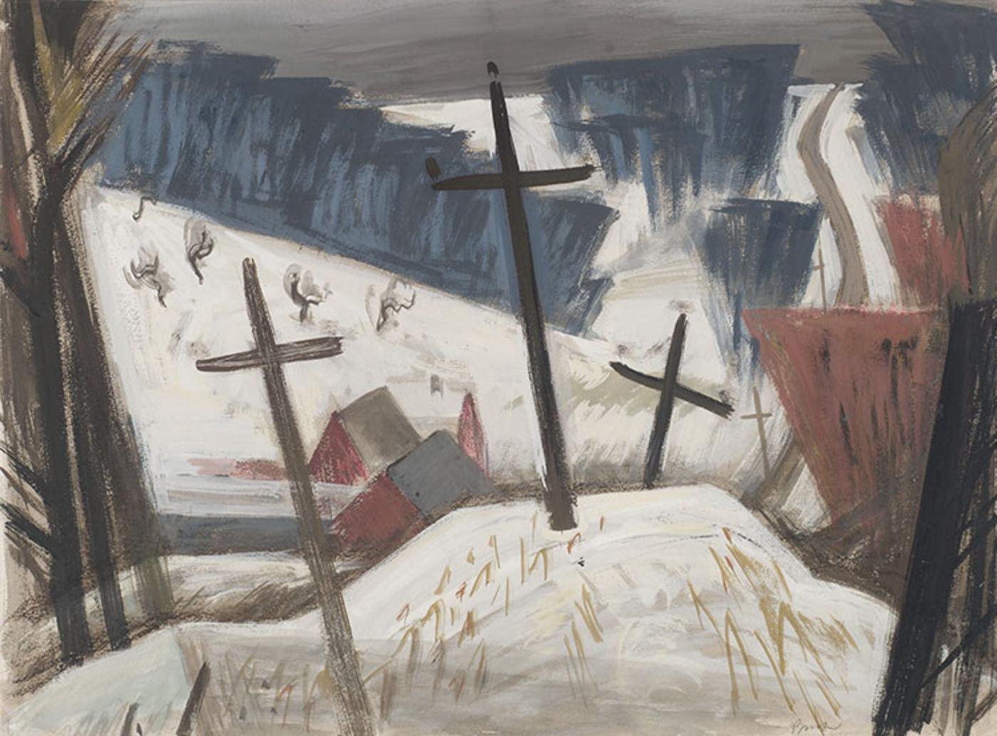 Jack Hamilton Bush (1909-1977) - Valley in Winter