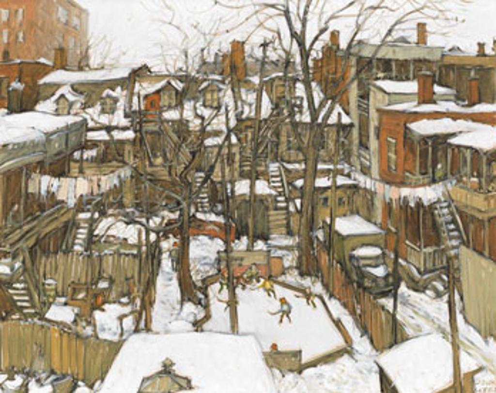 John Geoffrey Caruthers Little (1928-2024) - Patinoire d'autrefois - dans le bon vieux temps, St. Henri