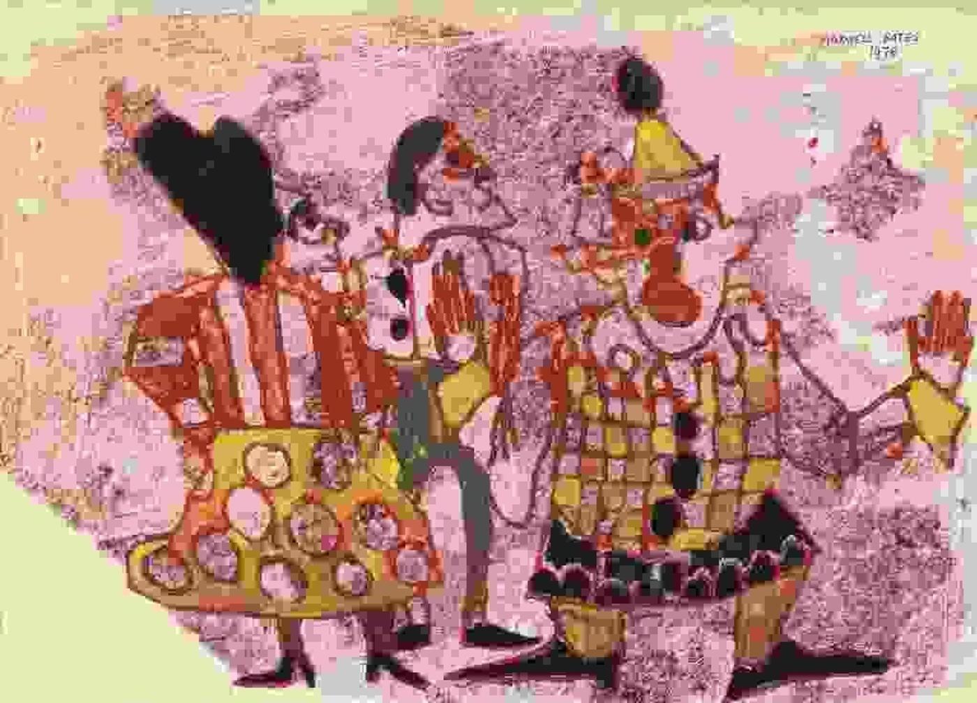 Maxwell Bennett Bates (1906-1980) - CLOWNS; 1976