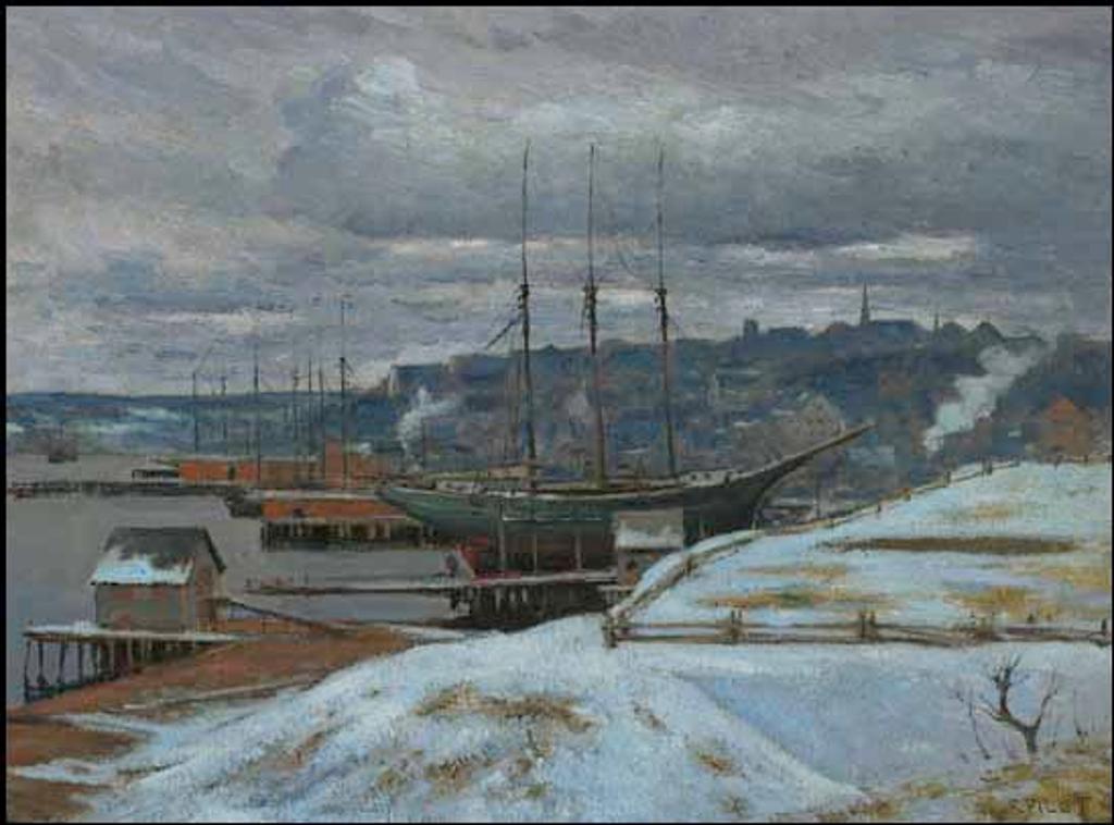 Robert Wakeham Pilot (1898-1967) - Grey Day in Lunenburg
