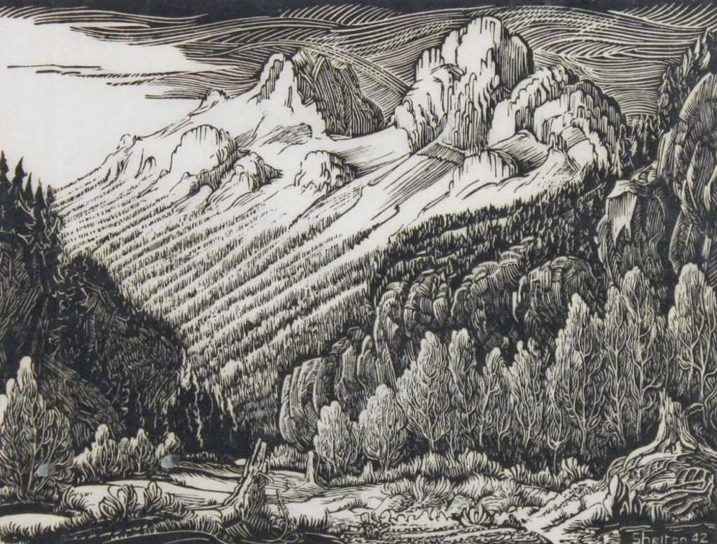 Margaret Dorothy Shelton (1915-1984) - Mt. Edith - Banff