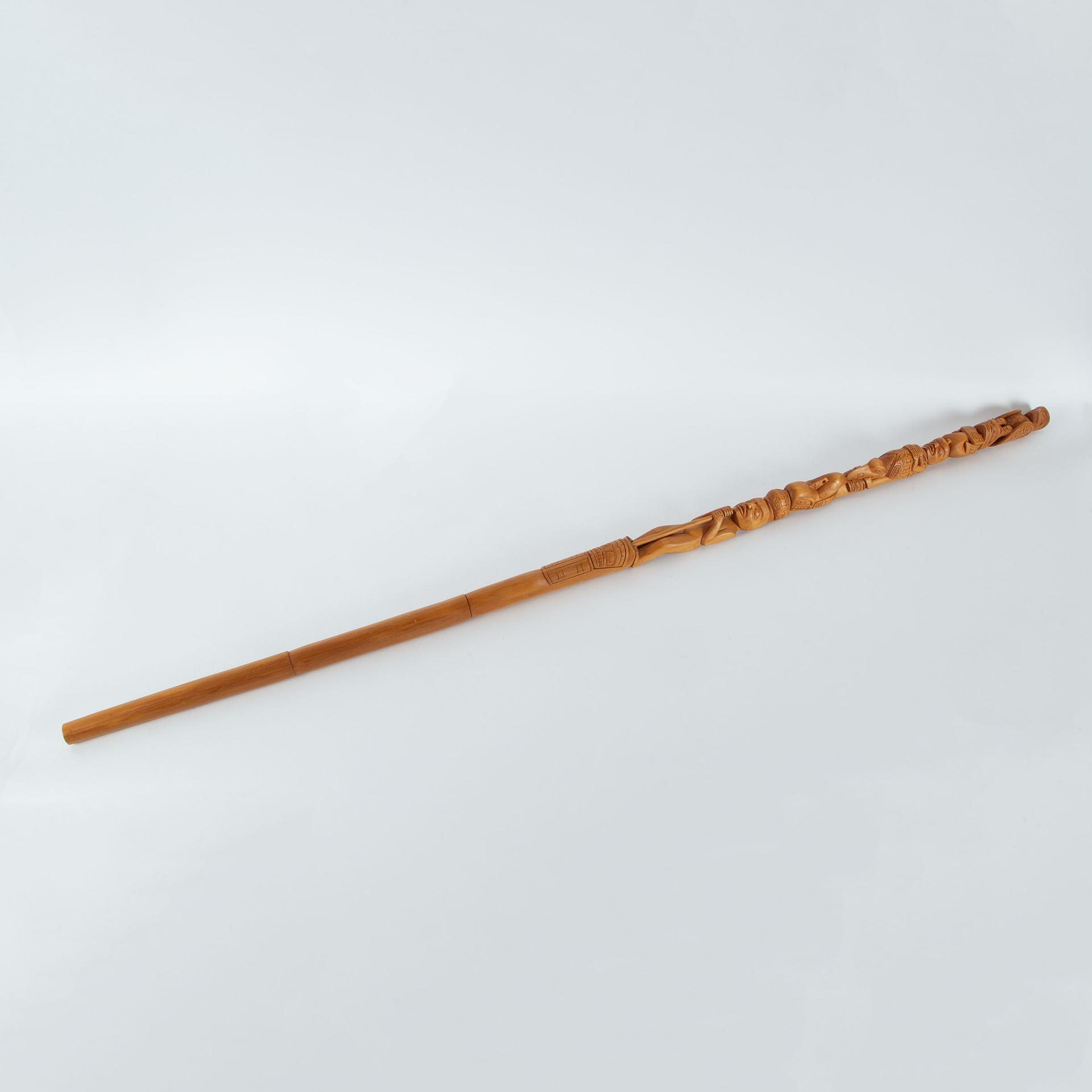 Roy James Hanuse - Carved Talking Stick