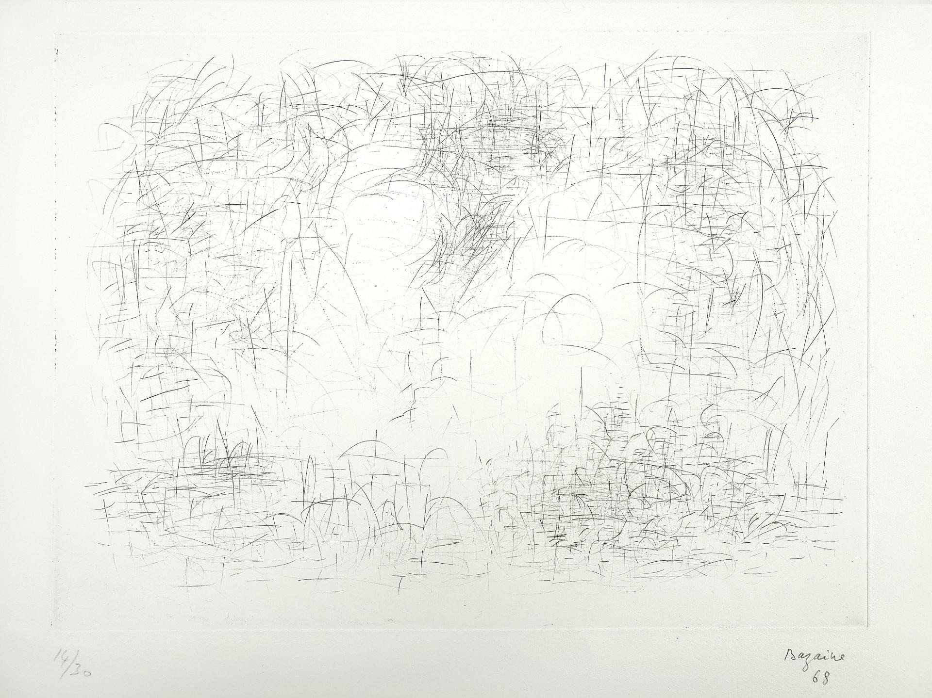 Jean Rene Bazaine (1904-1995) - Les mouettes, 1968
