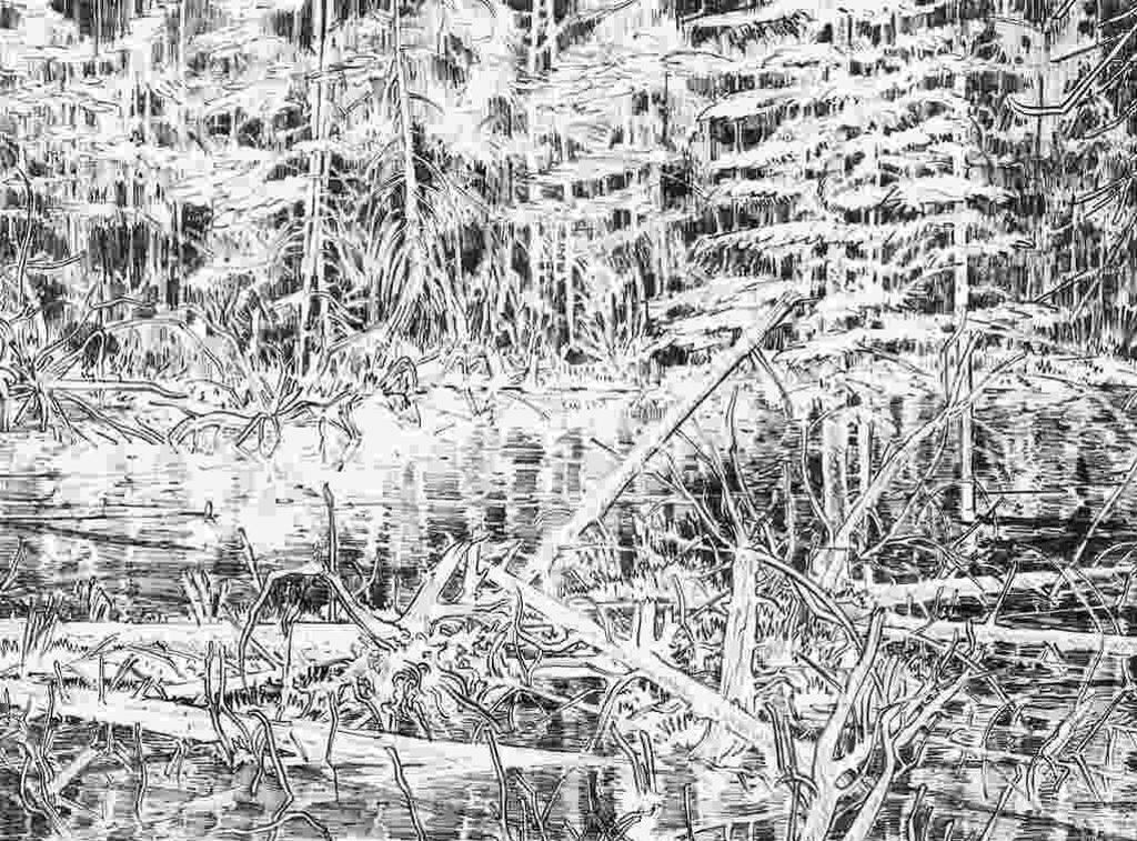 Ted Godwin (1933-2013) - Beaver Pond - Kananaskis Road