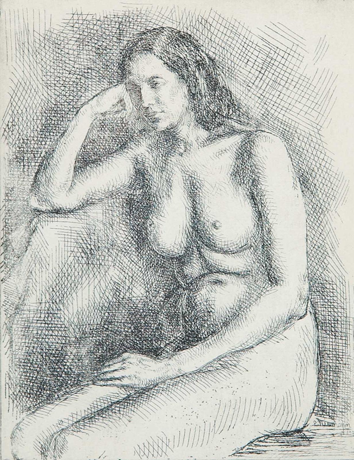 Ernst Neumann (1907-1956) - Nude Sitting
