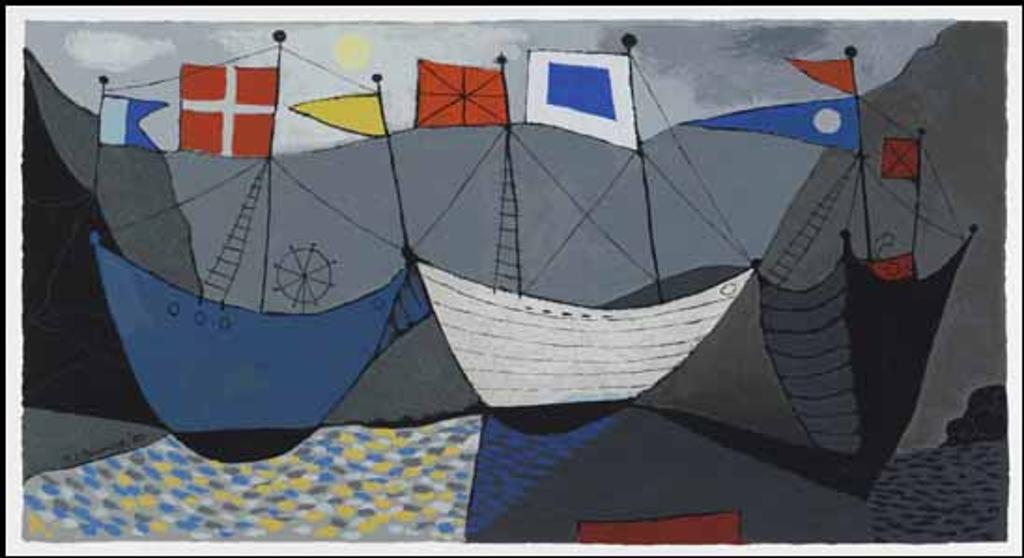 Bertram Charles (B.C.) Binning (1909-1976) - Convoy at Rendezvous