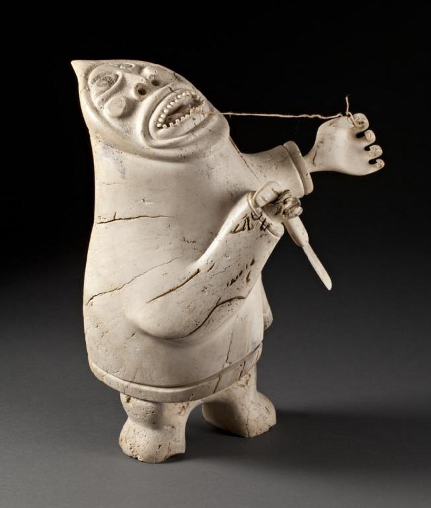 Karoo Ashevak (1940-1974) - Shaman Removing a Spirit