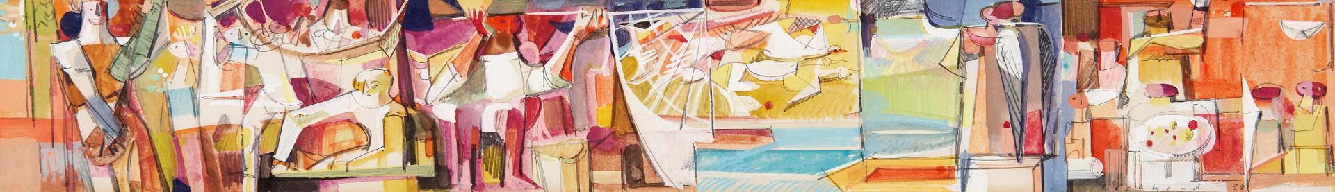 Kenneth Campbell Lochhead (1926-2006) - Flight and Its Allegories