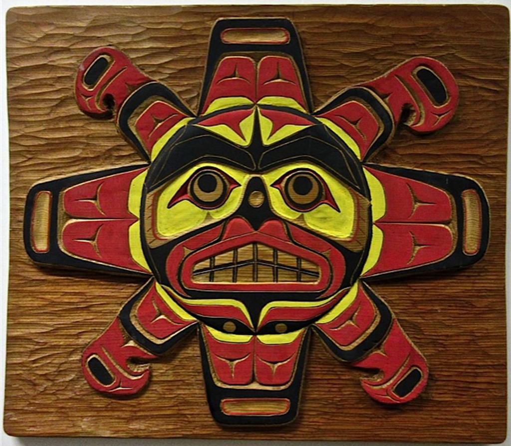 Ross Hunt (1948) - Kwakiutl Sun Plaque