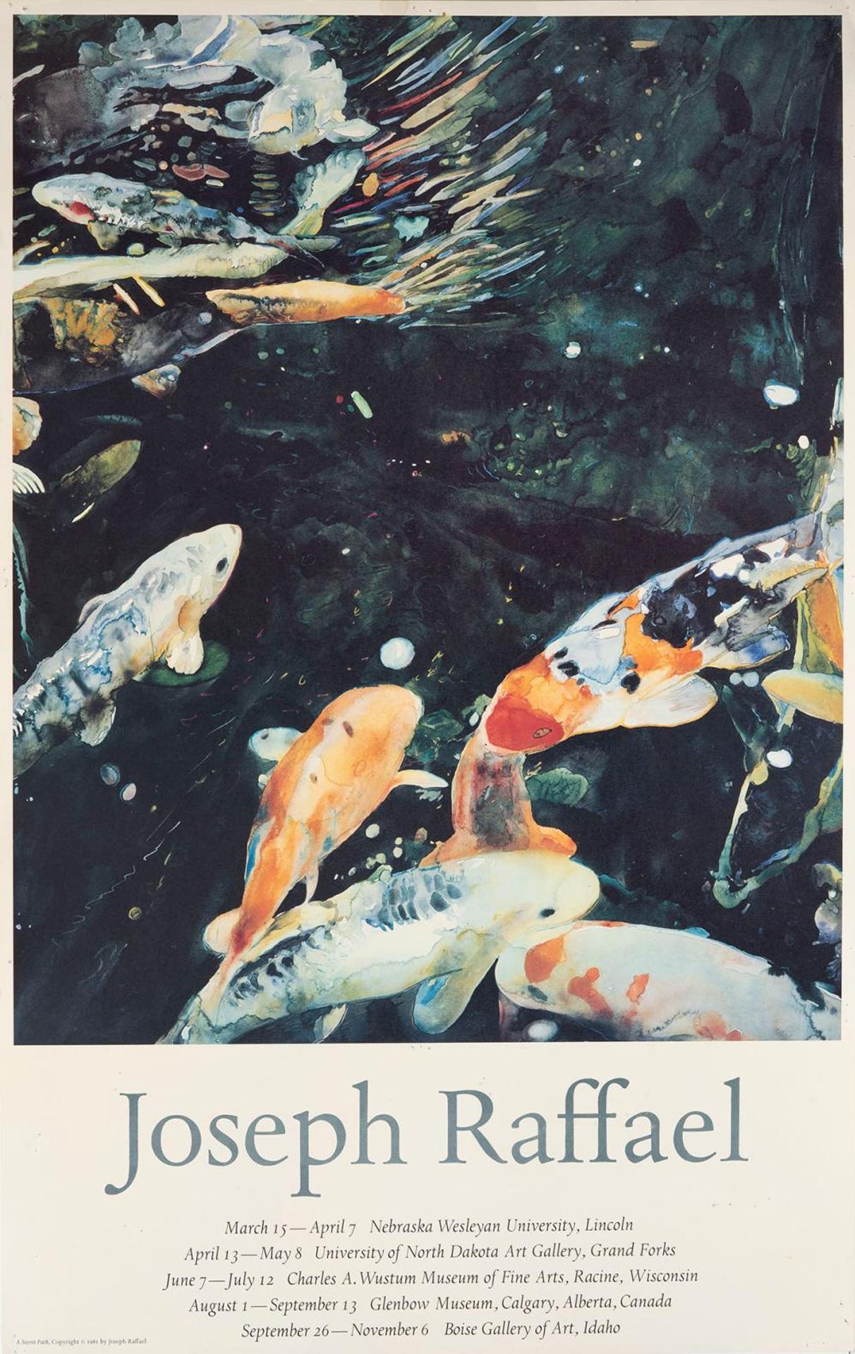 Joseph Raffael (1933-2021) - A Secret Path - Exhibition poster