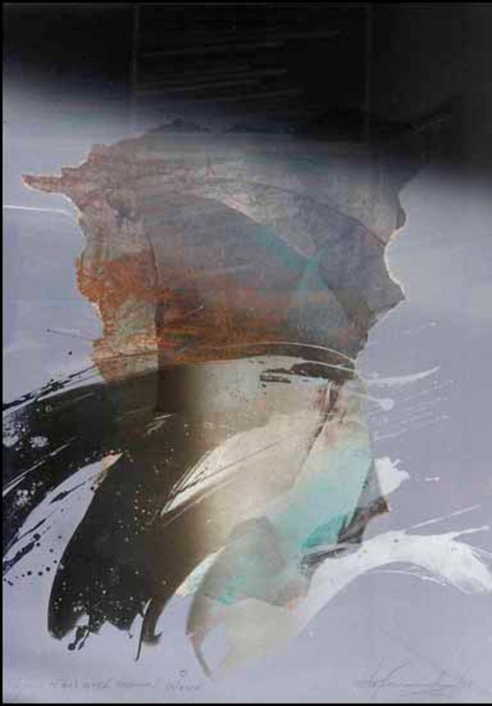 Otis Kazys Tamasauskas (1947) - Japan Fan with Brown Wave (01635/2013-2602)
