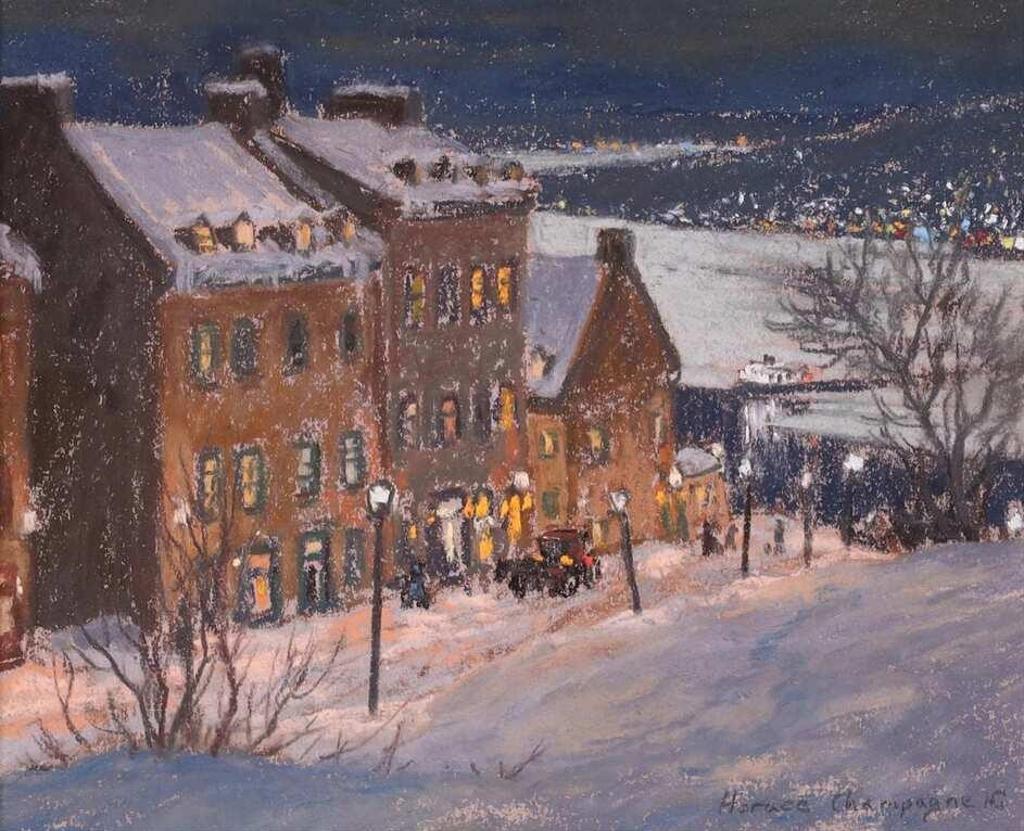 Horace Champagne (1937) - La Vieille Caleche (Rue St-Denis, Vieux Quebec)
