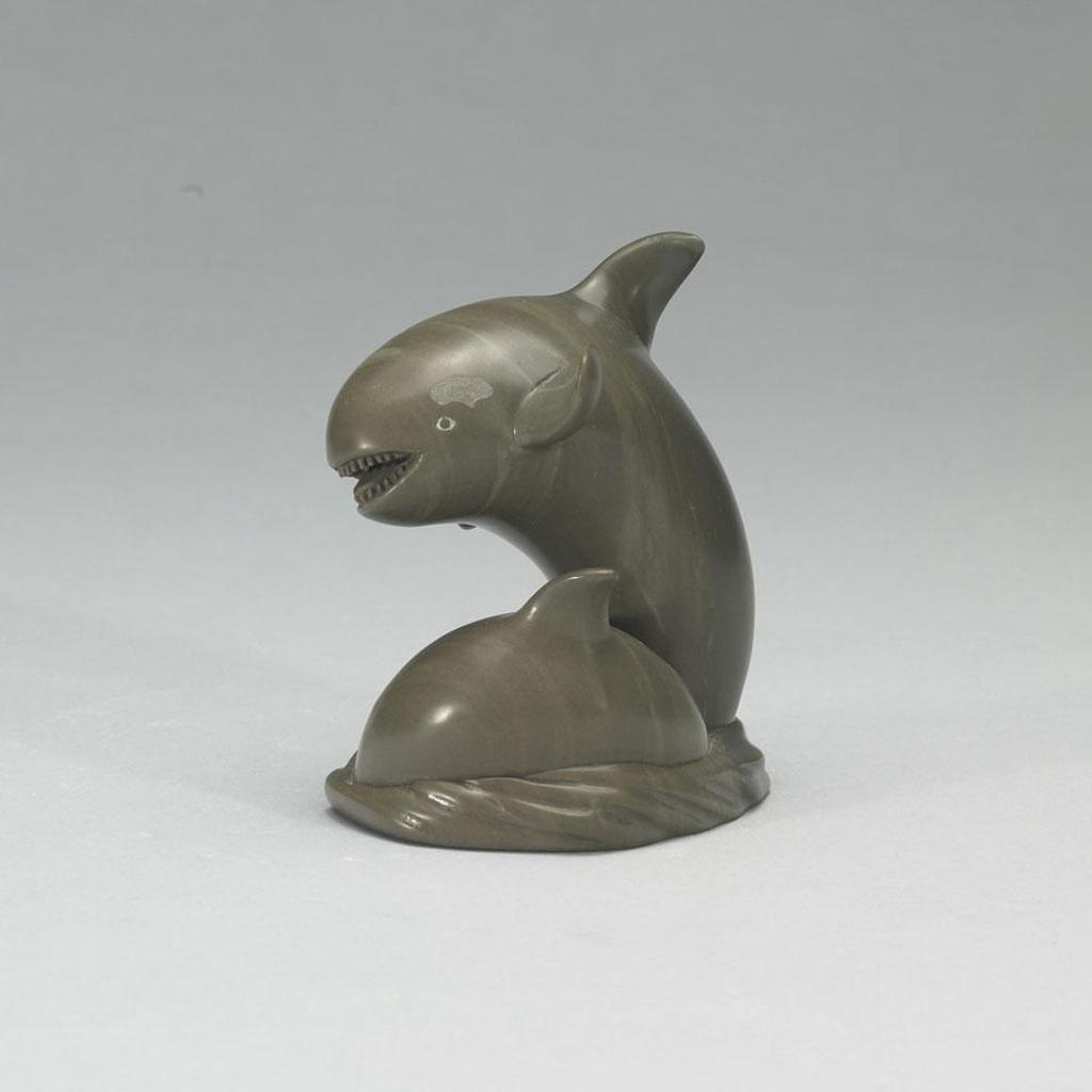 Joanasie Jack Ittukallak (1949) - Whale And Young
