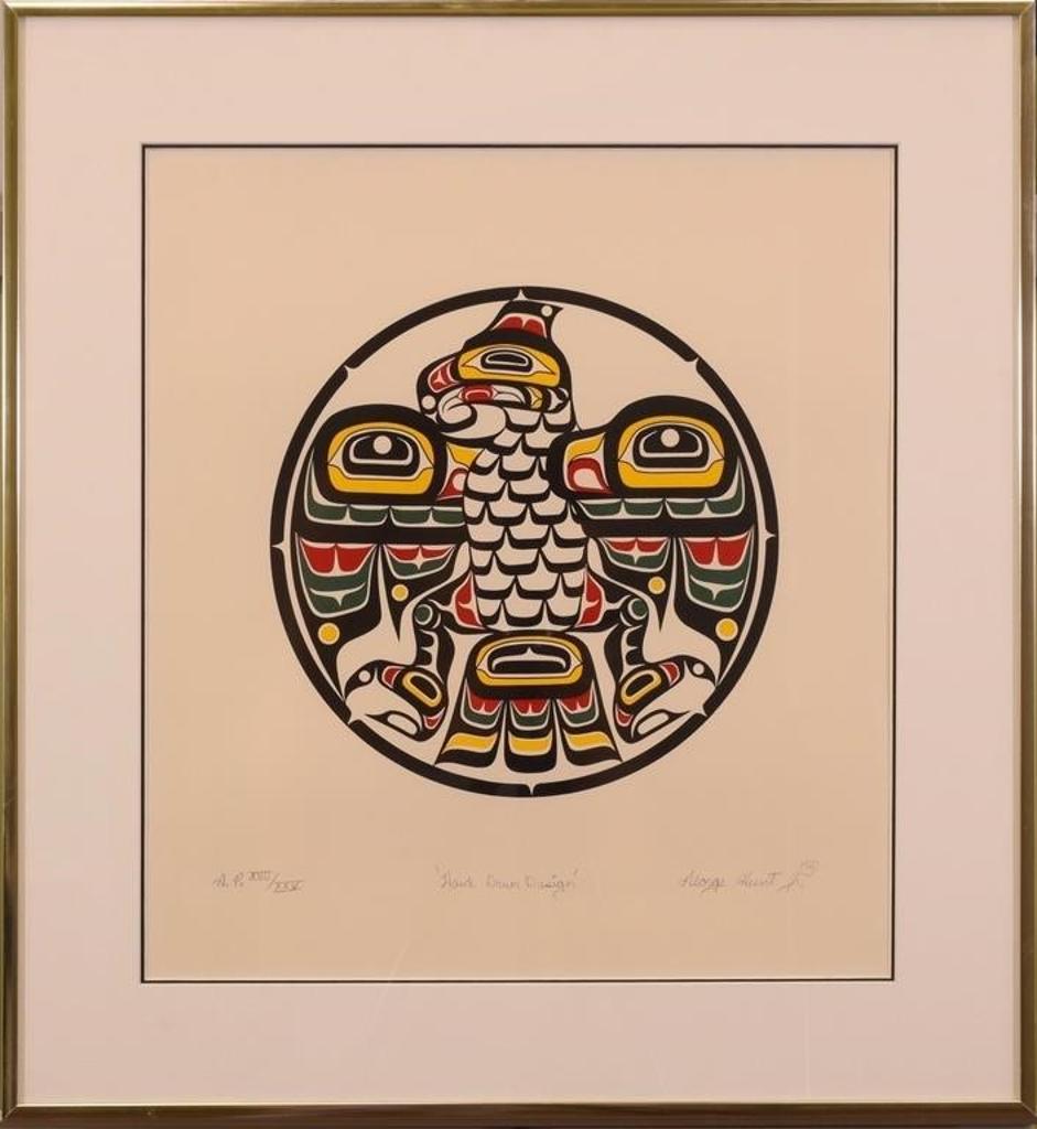 George Hunt Jr. (1958) - Hawk Drum Design; 1979; ed. A.P. #XVII/XXV