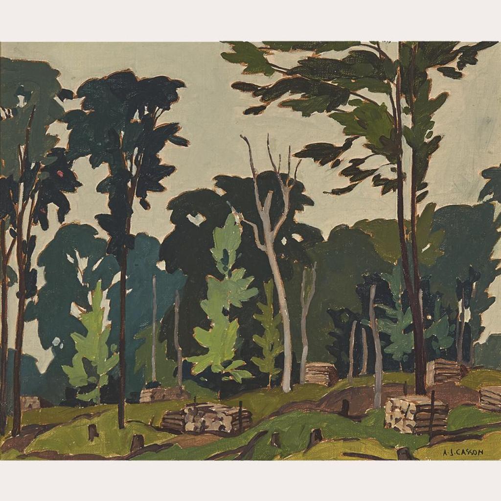 Alfred Joseph (A.J.) Casson (1898-1992) - Woodlot - 12 Mile Lake, Haliburton, 1936