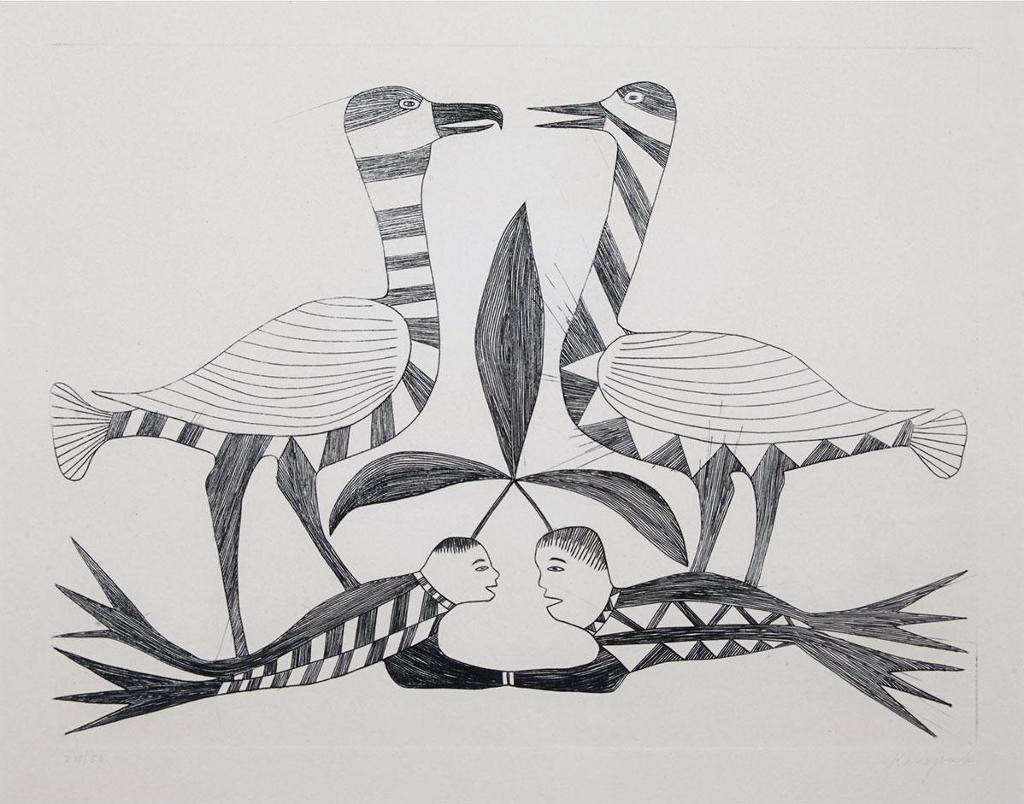 Kenojuak Ashevak (1927-2013) - Untitled