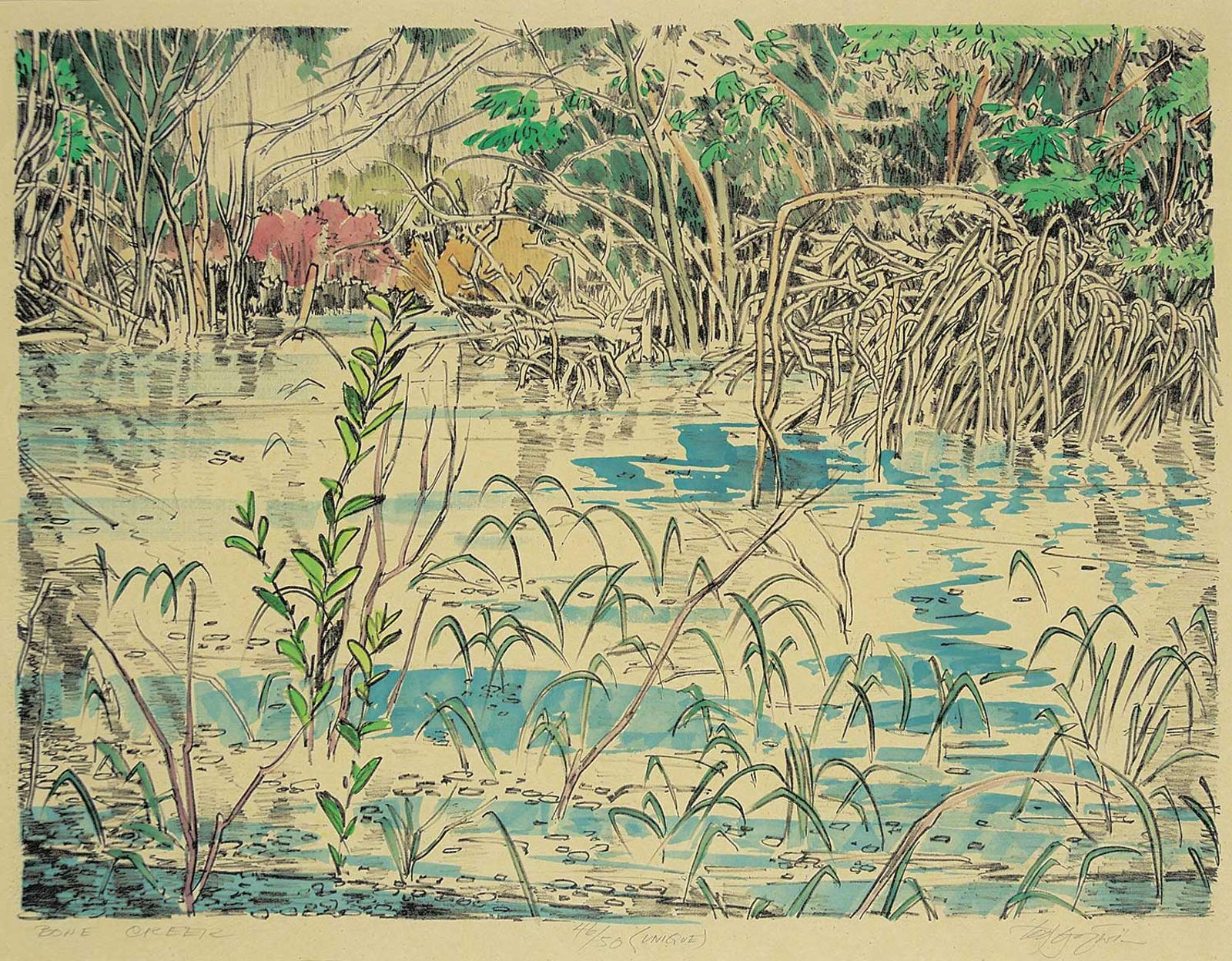 Edward William (Ted) Godwin (1933-2013) - Bone Creek  #46/50 [Unique]