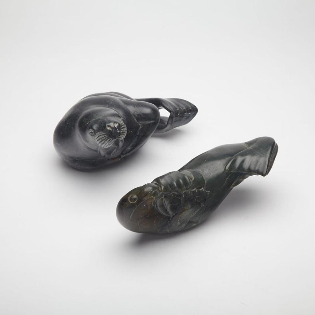 Thomasee Echalook (1935-2011) - Seal And Walrus