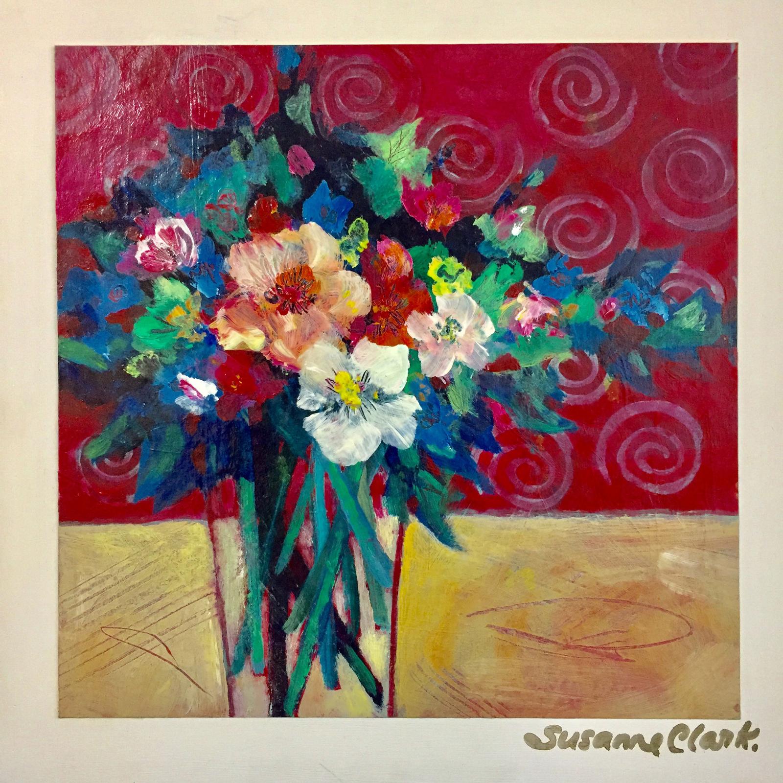 Susanne Clark - Red Pattern And Flowers