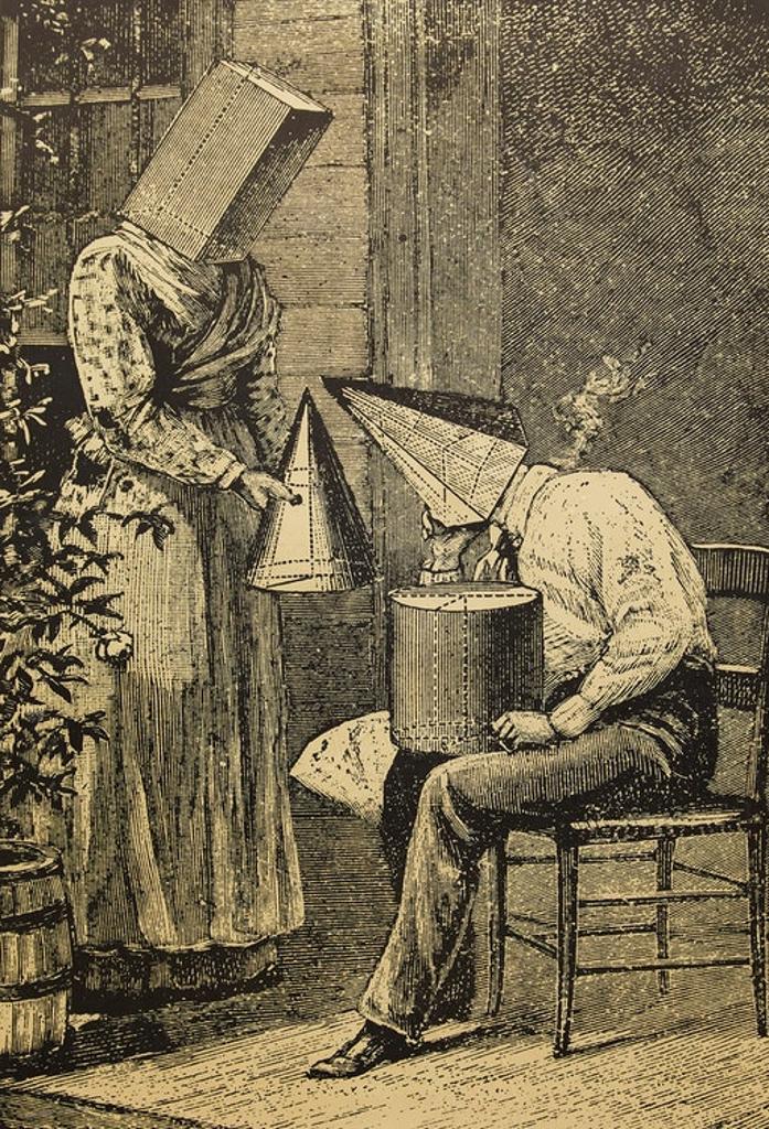 Gary Lee-Nova (1943) - Detecting the Forgery; By the Aid of the Mirror She Put On the Head