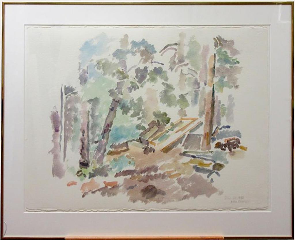 Reta Madeline Cowley (1910-2004) - By A Wood-Pile