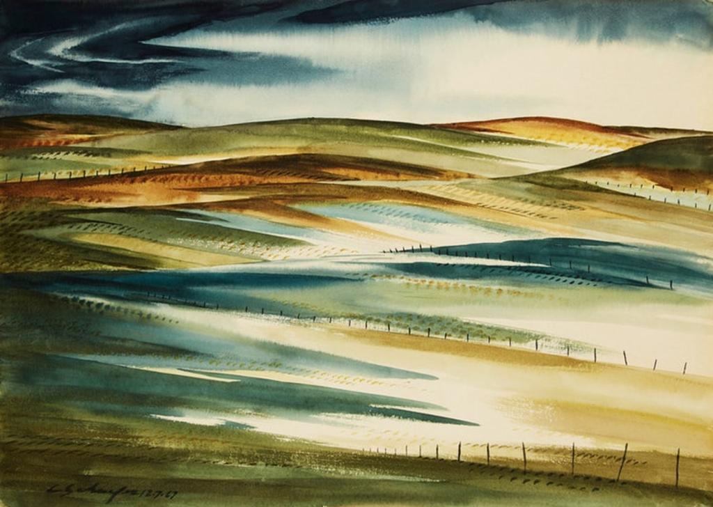 Carl Fellman Schaefer (1903-1995) - Sky Clearing, Waterloo County