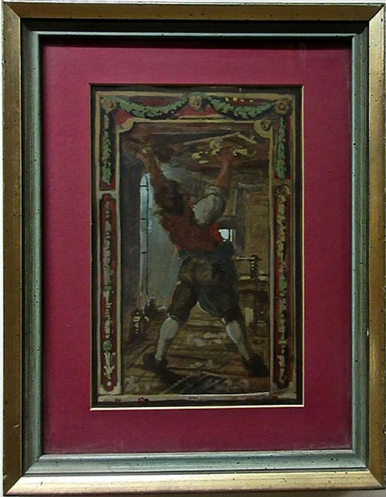 Charles Edouard Masson Huot (1855-1930) - Man At Work