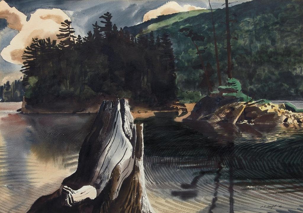 Charles Fraser Comfort (1900-1994) - Davies Island, Cedar Lake, Algonquin Park
