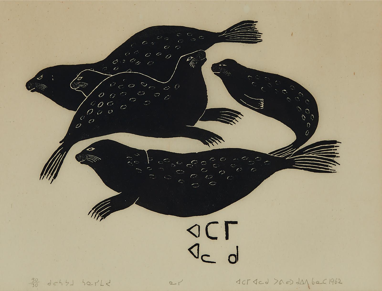 Adamie Alaku Qaqutu (1943-1964) - Seals/Aquatic Family