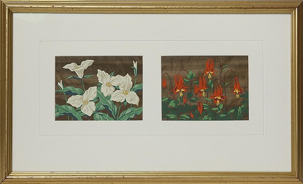 Alfred Joseph (A.J.) Casson (1898-1992) - Untitled - Trillium/Columbine