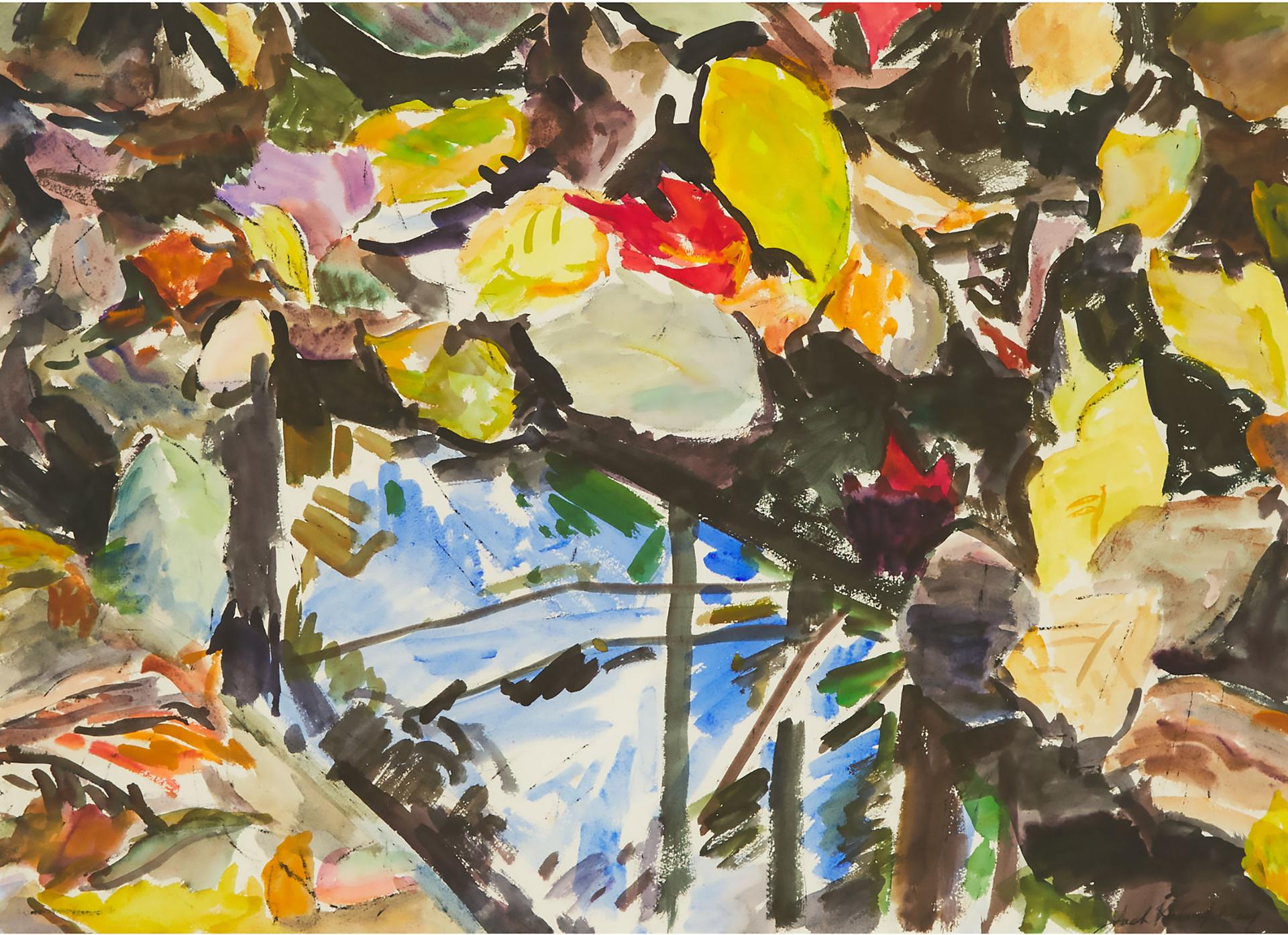 Jack Weldon Humphrey (1901-1967) - Leaves Floating, Spring Well