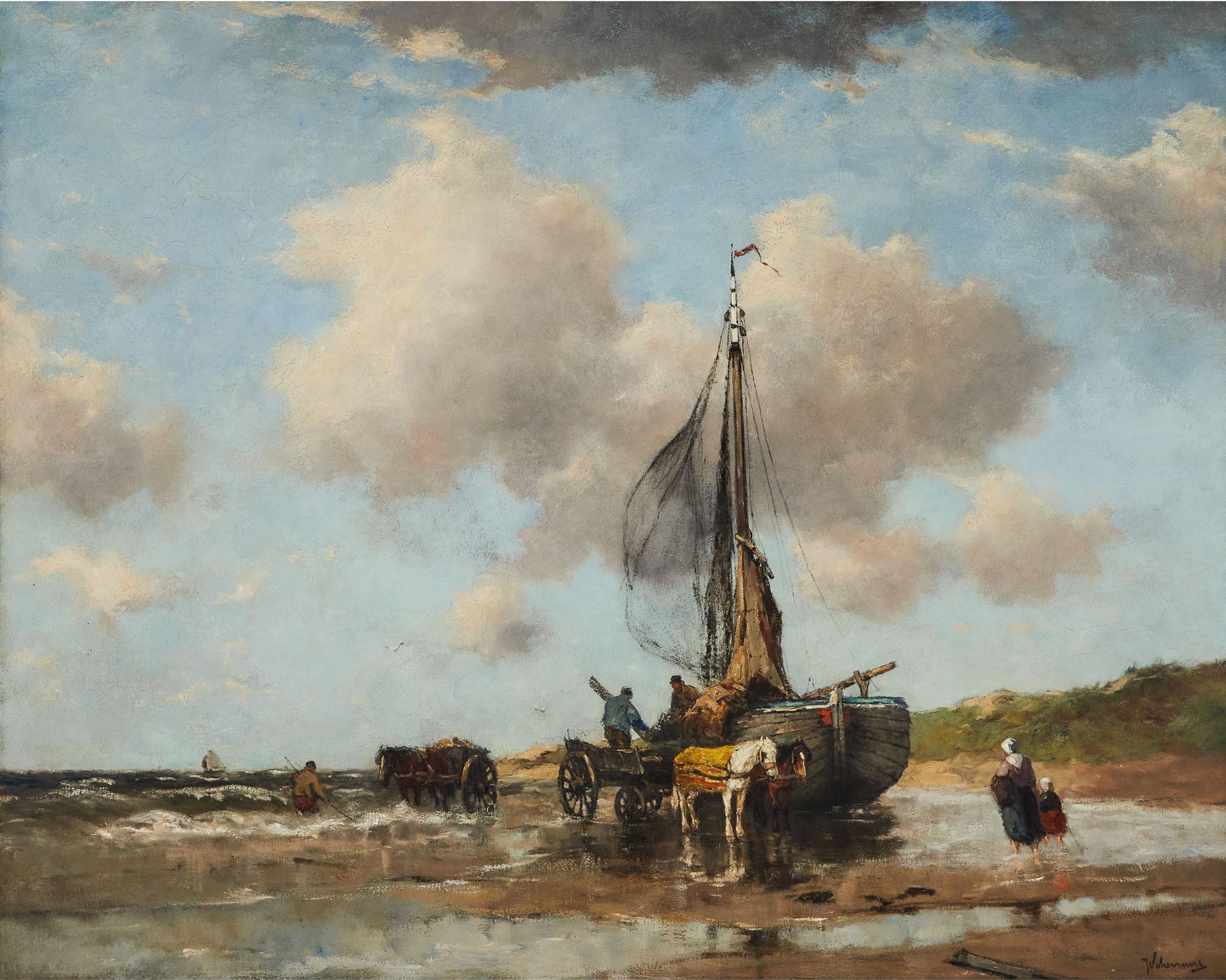 Johan Frederik Cornelis Scherrewitz (1868-1951) - Shore Scene