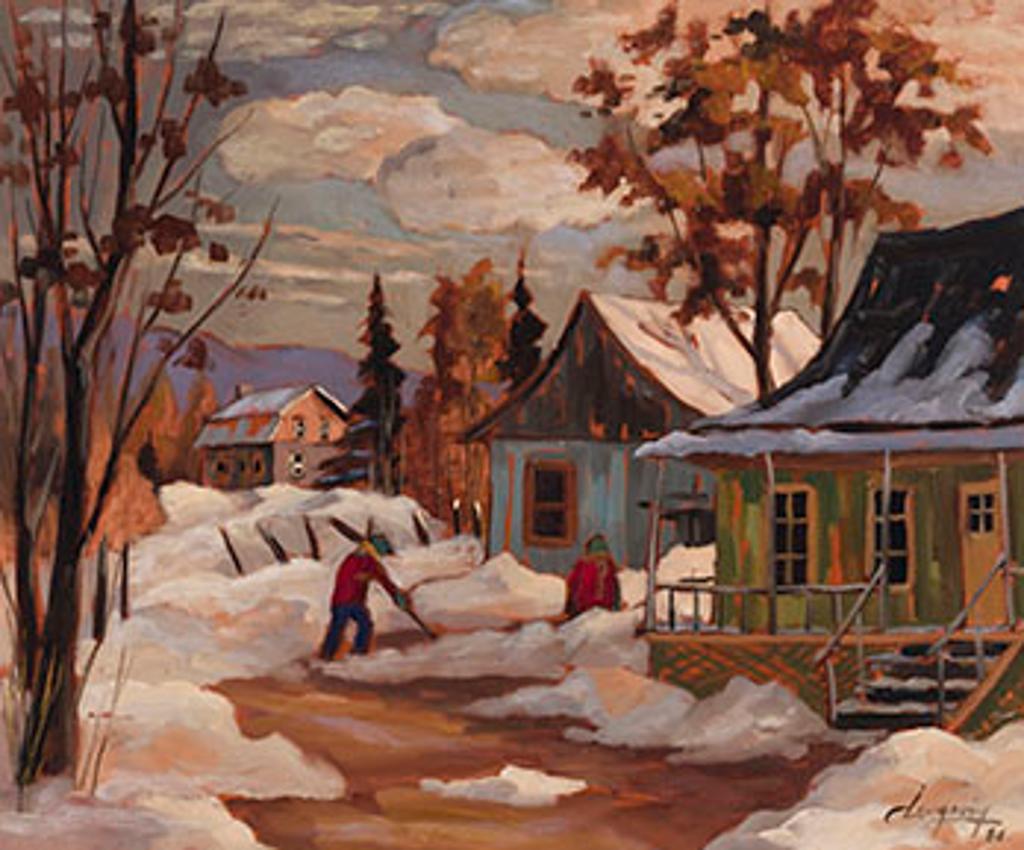 Claude Langevin (1942-2024) - Première tempête, Piedmont, Laurentides