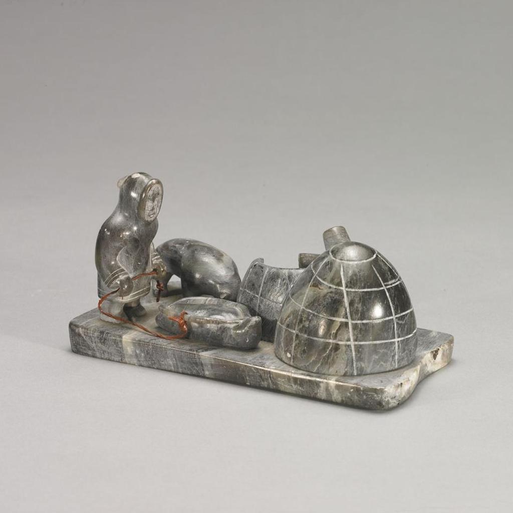 Timothy Naralik (1942) - Camp Scene