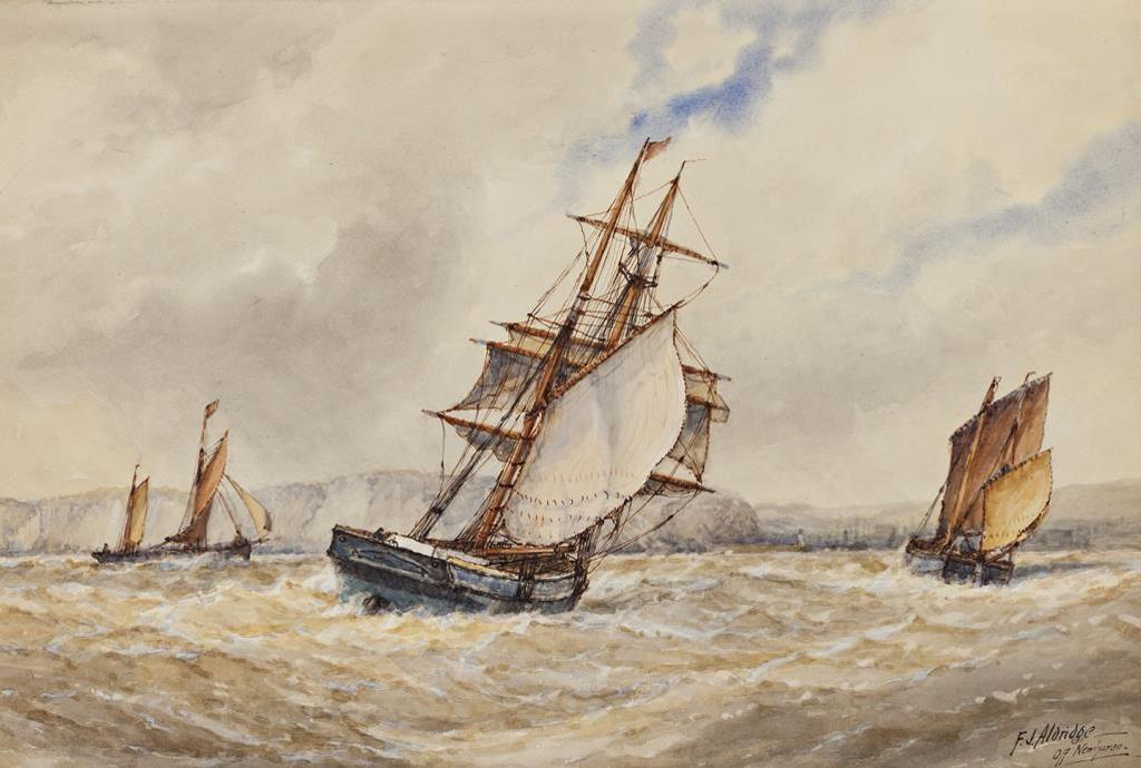 Frederick James Aldridge (1850-1933) - Off Newhaven