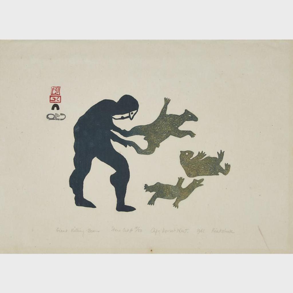 Kiakshuk (1886-1966) - Giant Killing Bears