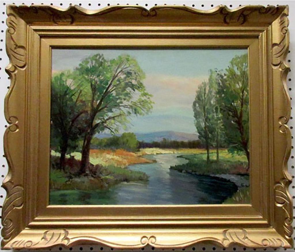 Sydney Martin Berne (1921-2013) - Untitled (Winding Creek At Sunset)