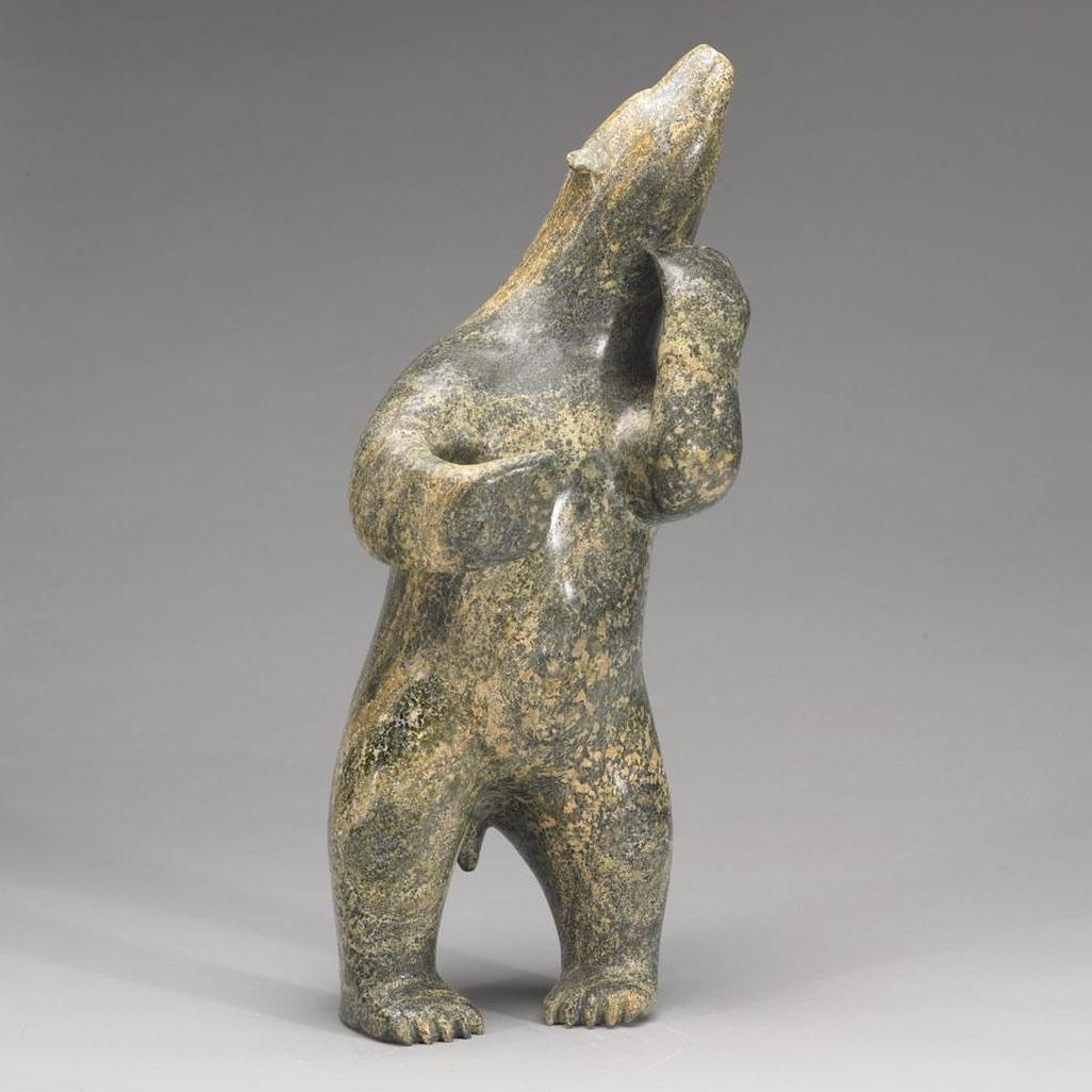 Qavaroak Tunnillie (1928-1993) - Polar Bear Scratching An Itch